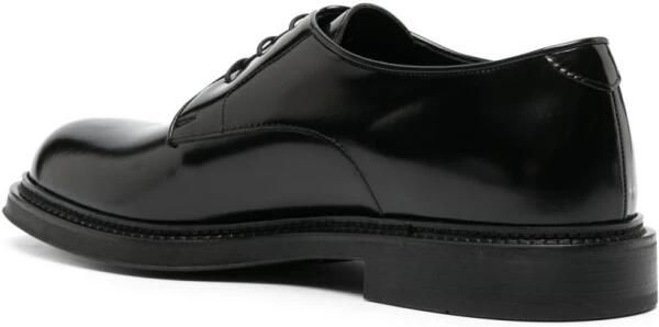 Emporio Armani Zwarte platte schoenen met veters en rubberen zool - Foto 4