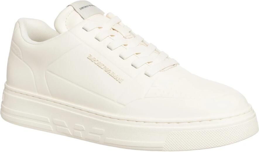 Emporio Armani Beige Sneakers met Rubberen Zool Beige Dames