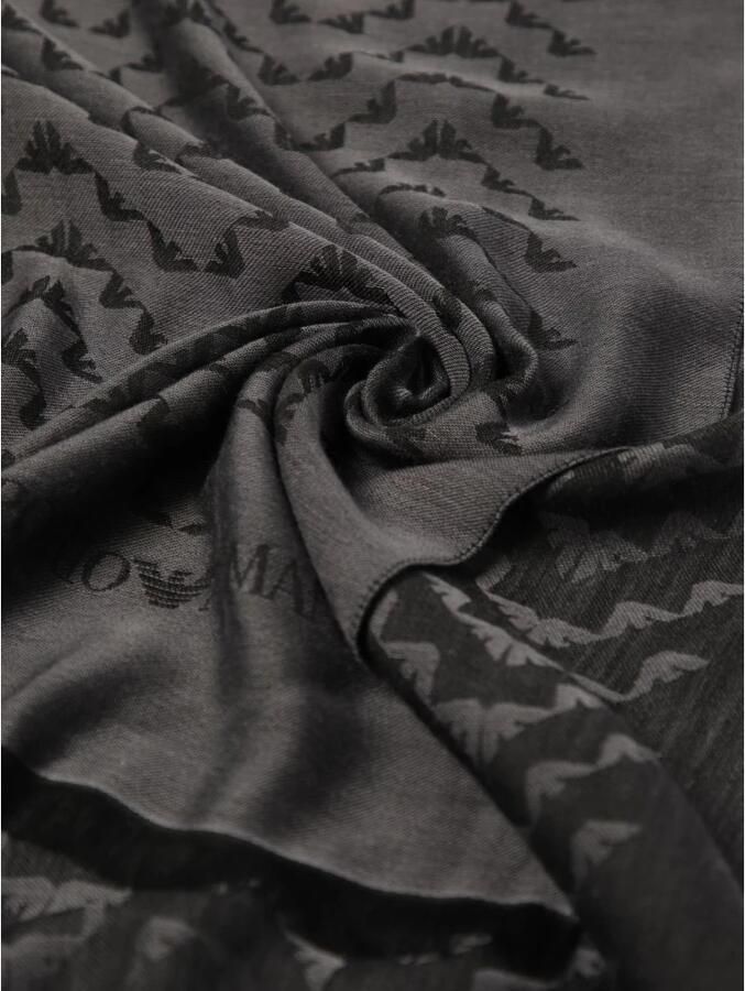 Emporio Ar i Elegante Wollen Sjaal met Adelaarslogo