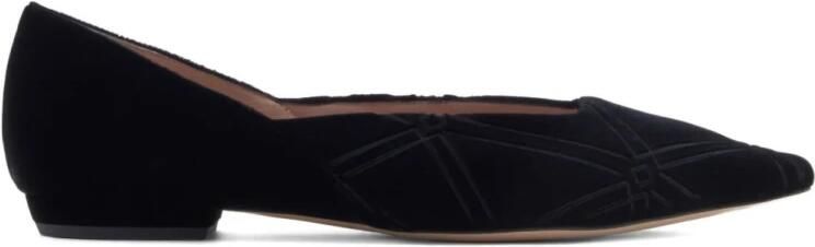 Emporio Ar i Embossed Motif Velvet Ballerinas - Foto 2