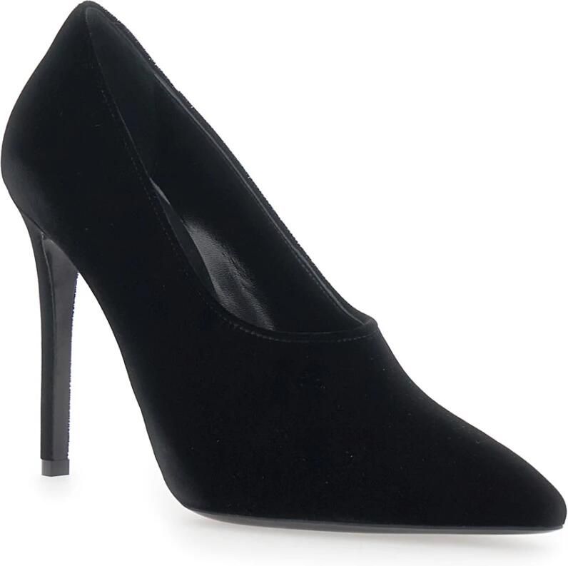 Emporio Armani Fluwelen pumps met spitse neus en hoge naaldhak - Foto 2