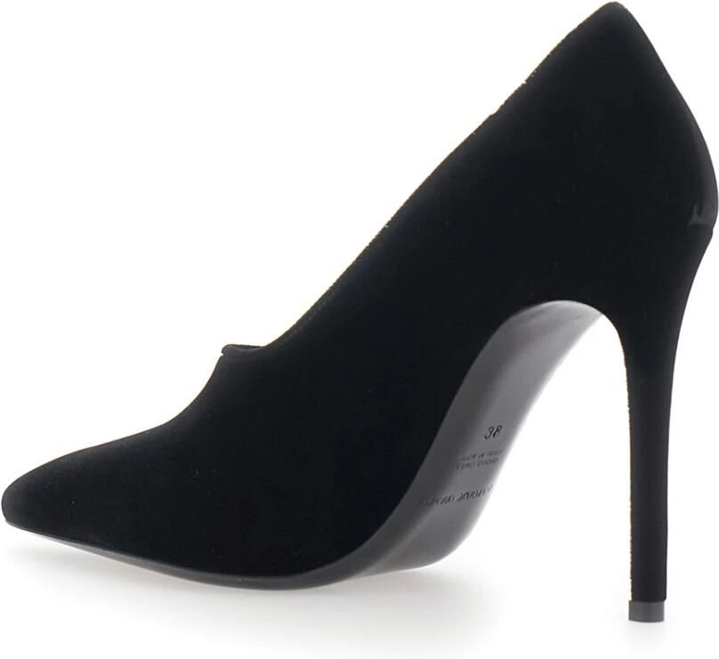 Emporio Armani Fluwelen pumps met spitse neus en hoge naaldhak - Foto 3