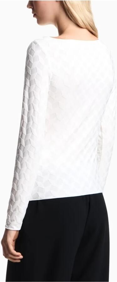 Emporio Ar i Geometrische Jacquard Trui Boothals Lange Mouw - Foto 2