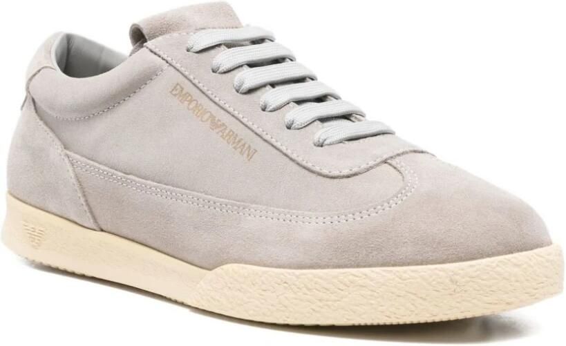 Emporio Ar i Grijze Suède Veterschoenen