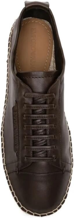 Emporio Ar i Icon Supple Nappa Leren Espadrilles met Veters - Foto 2