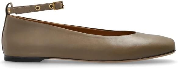 Emporio Armani Leren balletflats