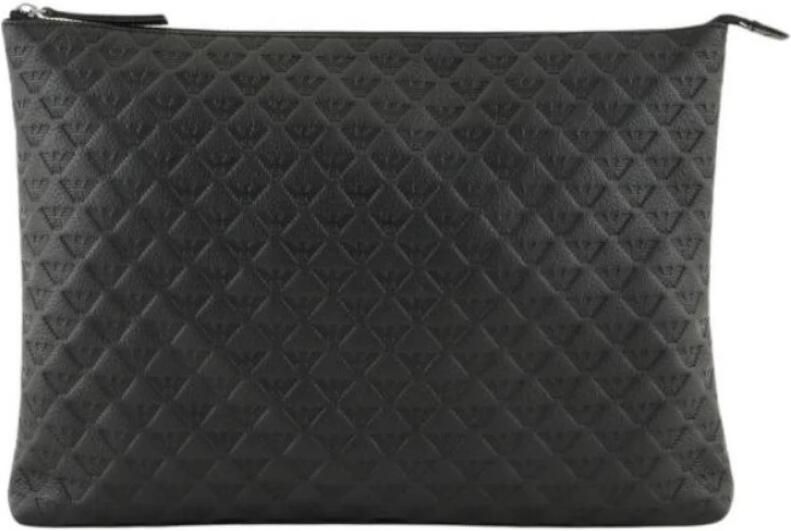 Emporio Ar i Leren docu thouder met all-over reliëf adelaar - Foto 2