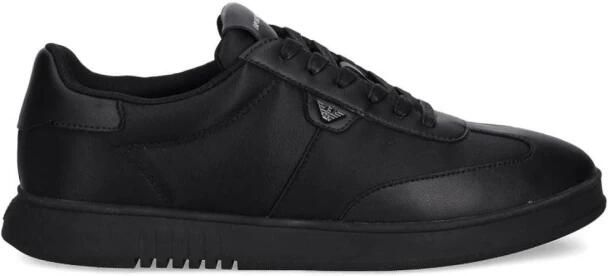 Emporio Ar i Leren Low-Top Sneakers