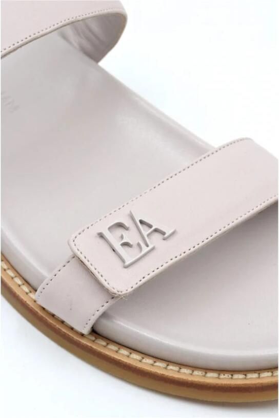 Emporio Ar i Leren Slippers met Logo - Foto 2