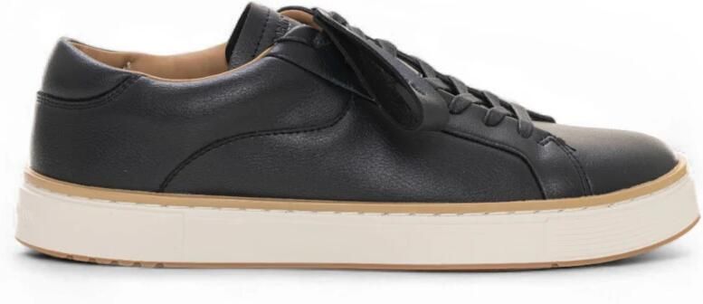 Emporio Ar i Leren sneakers met contrasterende zoolrand - Foto 2