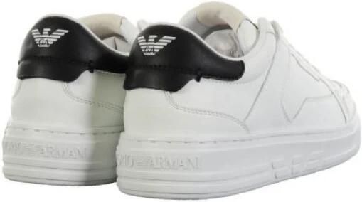 Emporio Armani Leren Sneakers met Adelaar op de Achterkant - Foto 2