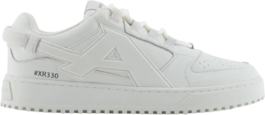 Emporio Ar i Leren Sneakers met Oversized EA Patch - Foto 2