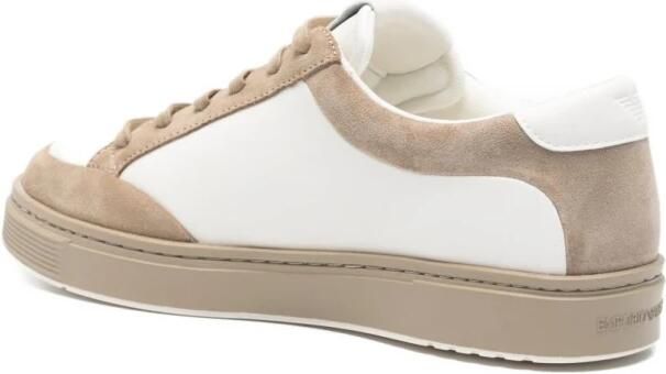 Emporio Ar i Leren Sneakers met Suède Details - Foto 2