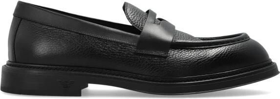 Emporio Ar i Loafers van generfd leer