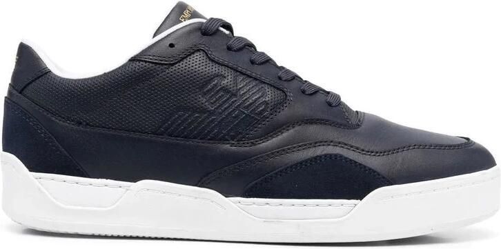 Emporio Ar i Logo-Embossed Sneakers