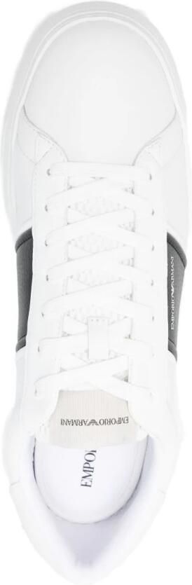Emporio Armani Logo-Print Leren Sneakers - Foto 4
