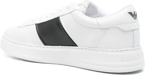 Emporio Armani Logo-Print Leren Sneakers - Foto 3