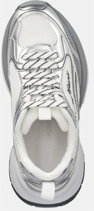 Emporio Armani Mesh Sneakers met Gelamineerde Details - Foto 2