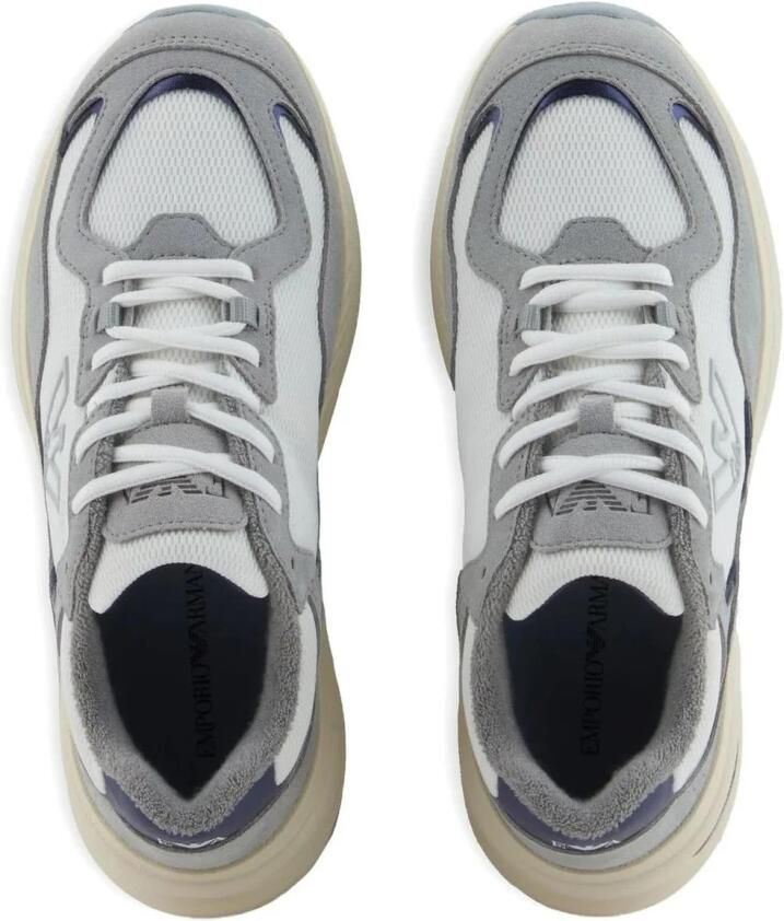 Emporio Ar i Mesh Sneakers met suède details - Foto 2