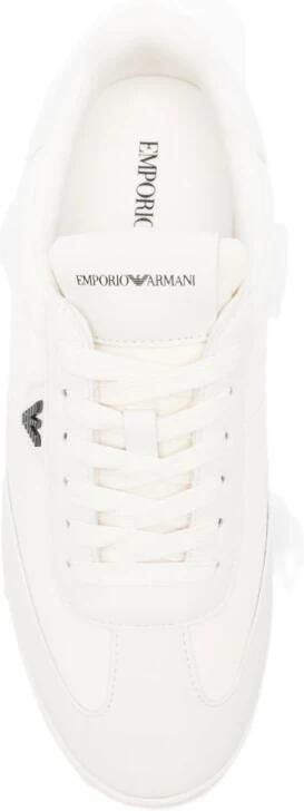 Emporio Ar i Nylon Sneakers met leren details - Foto 2