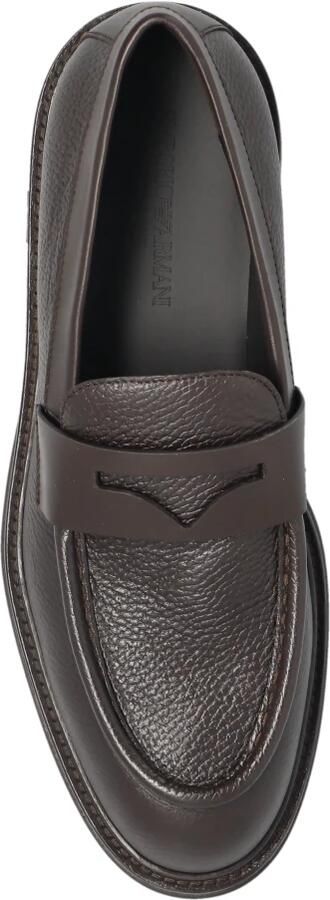Emporio Ar i Pebbled Leather Loafers - Foto 2