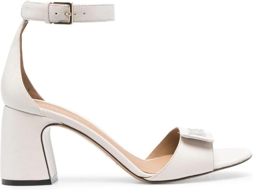 Emporio Armani Sandalen Open-Toe Beige Sandals in wit