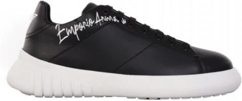 Emporio Armani Schoenen Sneakers Dames Logo Zwart