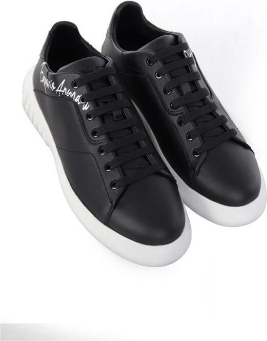 Emporio Armani Schoenen Sneakers Dames Logo Zwart - Foto 2
