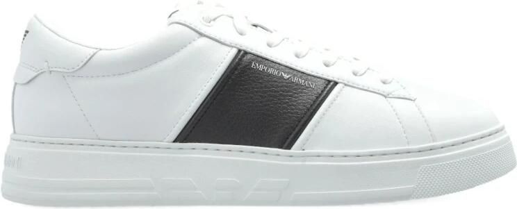 Emporio Ar i Sneaker Blanco Banda Marino Logo