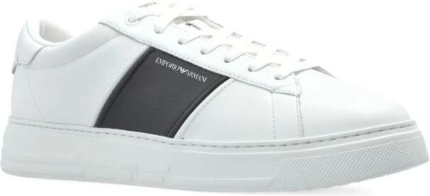 Emporio Ar i Sneaker Blanco Banda Marino Logo - Foto 2