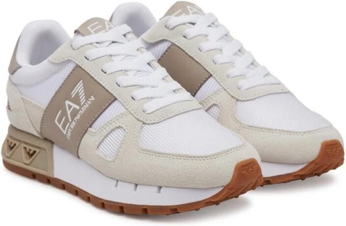 Emporio Armani EA7 Mesh en PU Leren Sneakers - Foto 4