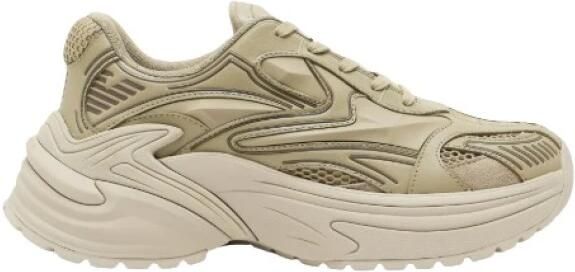 Emporio Ar i Suede and Mesh Sneakers