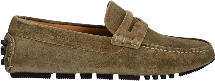 Emporio Armani Suede Penny Loafers