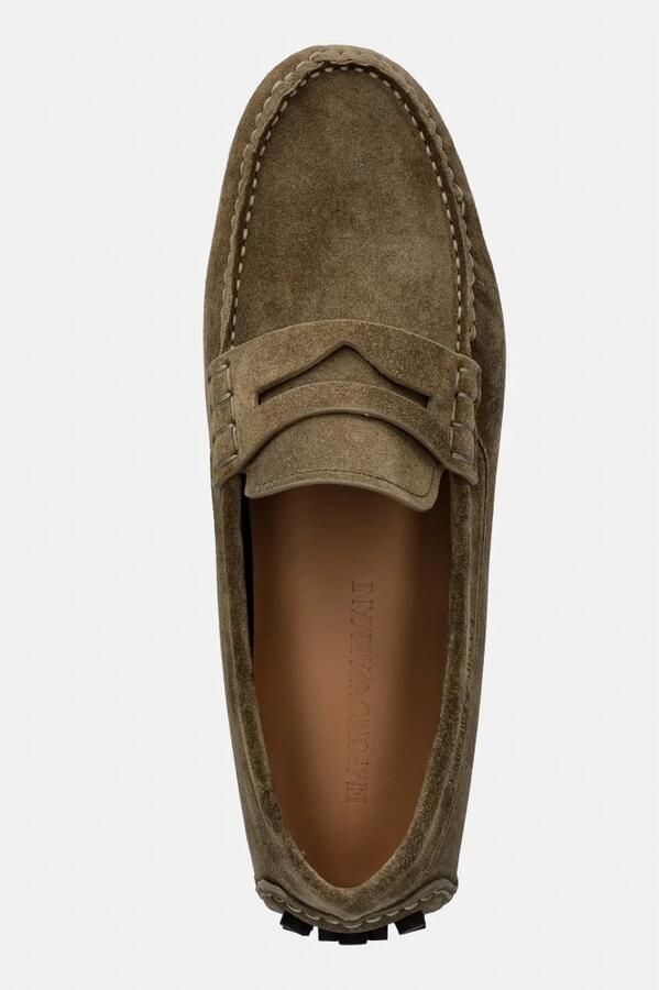 Emporio Armani Suede Penny Loafers - Foto 4