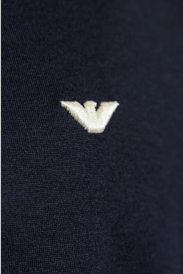 Emporio Ar i T-shirt van jersey met lyocellblend en reliëf adelaar borduursel - Foto 2