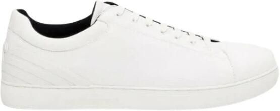 Emporio Armani Witte canvas sneakers