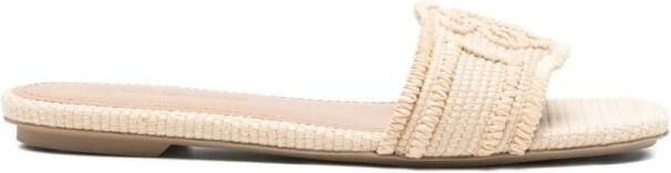 Emporio Ar i Woven Raffia Sandals