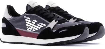 Emporio Armani Kleurrijke Multi-Texture Heren Sneakers Multicolor - Foto 3