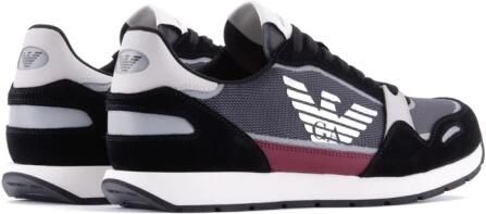 Emporio Armani Kleurrijke Multi-Texture Heren Sneakers Multicolor - Foto 4