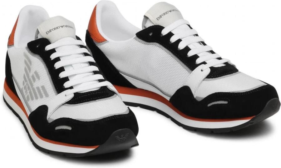 Giorgio Armani Casual Witte Textiel Sneakers oor Heren White - Foto 6