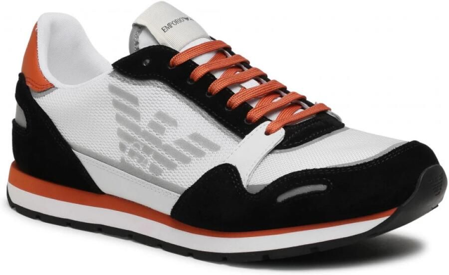 Giorgio Armani Casual Witte Textiel Sneakers oor Heren White - Foto 5
