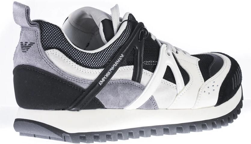 Emporio Armani Stijlvolle Zwart Grijze Sneakers - Foto 2