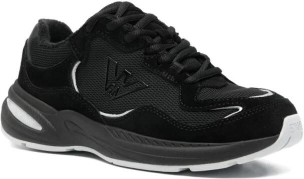 Emporio Ar i Zwarte Logo Sneakers Exclusieve Stijl