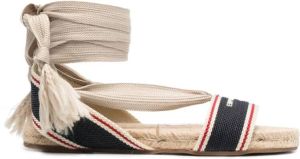 Emporio Armani Flat Sandals Blauw Dames