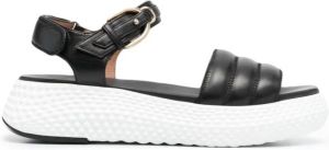 Emporio Armani Flat Sandals Zwart Dames