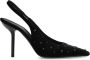 Emporio Armani Fluwelen schoenen met hak Black Dames - Thumbnail 1