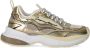 Emporio Armani Low-Top Sneakers Futuristic Gold And White Sneakers With Ea Logo in goud - Thumbnail 1