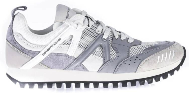 Emporio Armani Heren X4X555Xn195Grigiobianco Sneakers Gray Heren