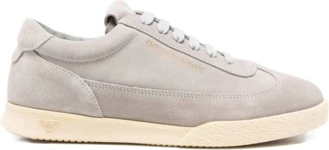 Emporio Ar i Grijze Suède Veterschoenen