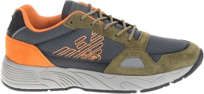 Emporio Armani Groen Grijze Sneakers - Foto 2